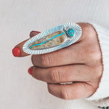 Royston Ribbon Double Trouble Ring - Size 9