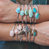 Mexican Opal Cuff #12 - Mixed Metals
