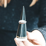 Black Ring Cone, 3.75" - Golden Rim