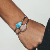 Golden Hills Turquoise Cuff #4 - Mixed Metals