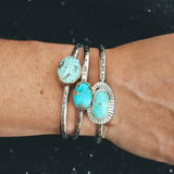 Blue Moon Turquoise Cuff #3 - Mixed Metals
