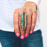 Number 8 Turquoise Ring #1 - Size 8.75