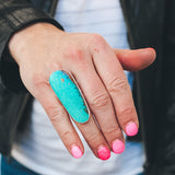 Tyrone Turquoise Ring #1 - Size 7.5