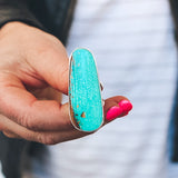 Tyrone Turquoise Ring #1 - Size 7.5