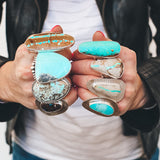 Number 8 Turquoise Ring #1 - Size 8.75