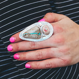 Royston Ribbon Double Trouble Ring - Size 8.5