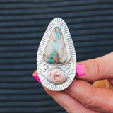 Royston Ribbon Double Trouble Ring - Size 8.5