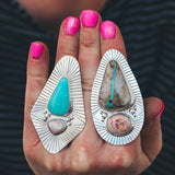 Royston Ribbon Double Trouble Ring - Size 8.5