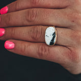 White Buffalo Latitude Ring #2 - Mixed Metals, Size 7.5