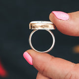 White Buffalo Latitude Ring #2 - Mixed Metals, Size 7.5