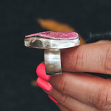 Cobalto Calcite Ring #2 - Size 7.5