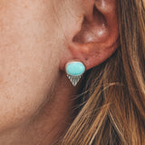 Fan Studs - New Lander Turquoise