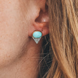Fan Studs - Carico Lake #6, Mixed Metals