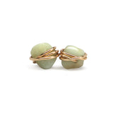 Amazonite Nugget Studs