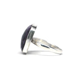 Gunmetal Amethyst Ring - Size 6 3/4