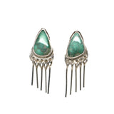 Baby Fringe Studs - Broken Arrow Variscite