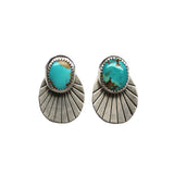 Fan Jacket Studs - Carico Lake Turquoise