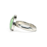 Chrysoprase Latitude Ring -Size 8.25