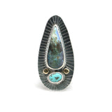 Australian Opal Double Trouble Ring - Size 6.5