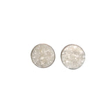 Druzy Studs - White, 10mm
