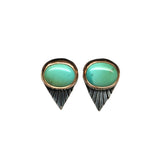 Fan Studs - Carico Lake #5, Mixed Metals