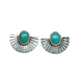 Hubei Turquoise Fan Studs