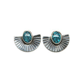Hubei Turquoise Fan Studs #2