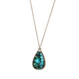 Hubei Turquoise Necklace #2 - Mixed Metals