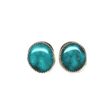 Organic Studs - Kingman Turquoise #1