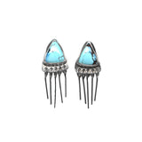 Baby Fringe Studs - Golden Hills Turquoise #2