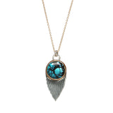 Ma'anshan Turquoise Necklace #4 - Mixed Metals