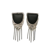 Baby Fringe Studs - Matte Obsidian