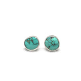 Organic Studs - Blue Moon Turquoise