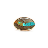 Royston Ribbon Latitude Ring #5 - Size 6.75, Mixed Metals