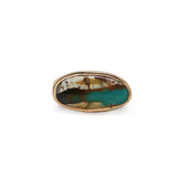 Royston Ribbon Latitude Ring #7 - Mixed Metals, Size 7