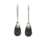 Silvery Blue Dangles - Opal