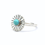 Turquoise Burst Ring - Size 6