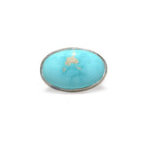 Armenian Turquoise Latitude Ring #2 - Size 7.5