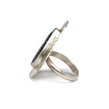 White Horse Jasper Ring - Size 7.5