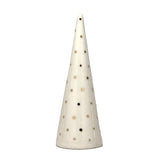 White Ring Cone, 3.75" - Dots