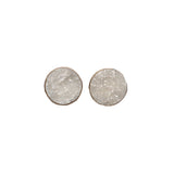 Druzy Studs - White, 10mm