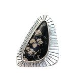 White Horse Jasper Ring - Size 7.5