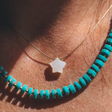 Floating Star Necklace - Moonstone