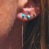 Threader Studs - Small Turquoise