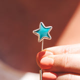 Star Hat Pin - Campitos Turquoise