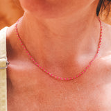 Mini Paperclip Chain - Hot Pink