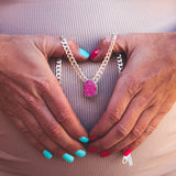 Stone Whisperer Necklace - Cobalto Calcite