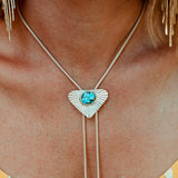 Golden Hills Turquoise Chain Bolo #1