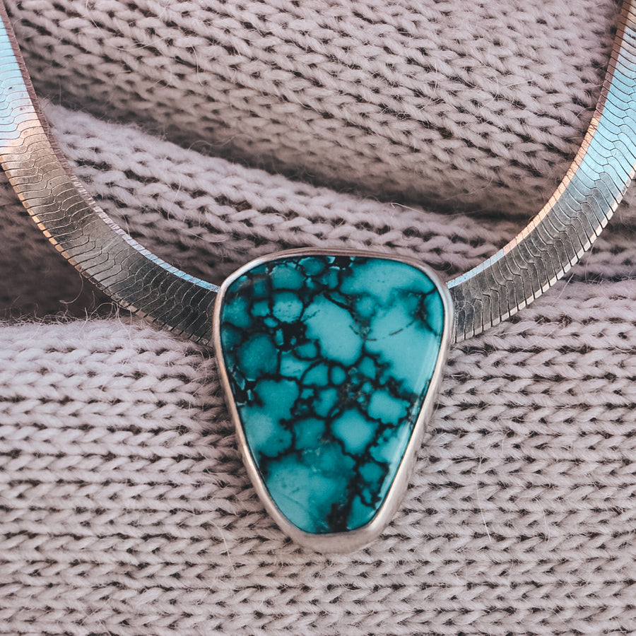 Persephone Necklace - Blue Moon Turquoise