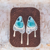 Butterfly Baby Fringe Studs - Campitos Turquoise